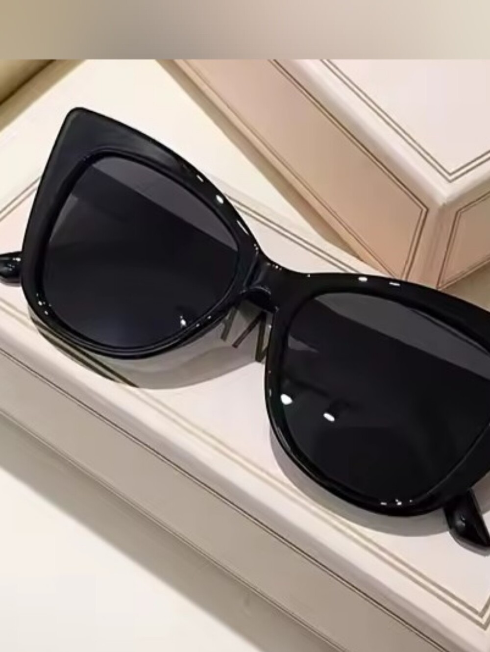 Black Cat-Eye Women's Sunglasses